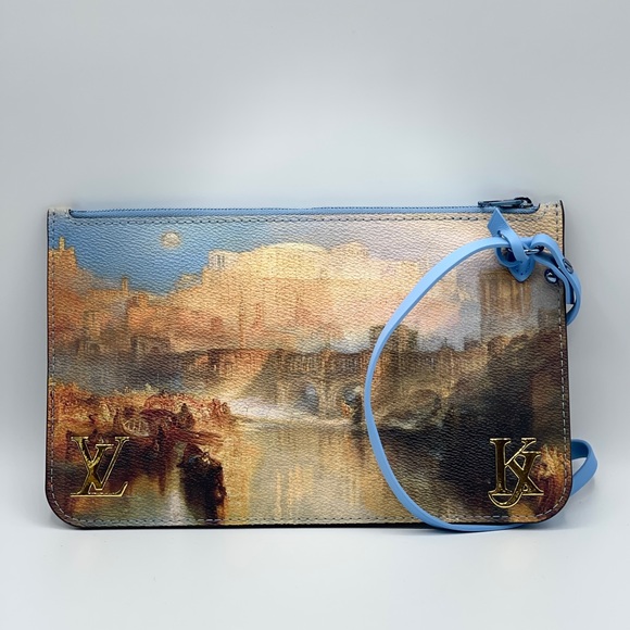 Louis Vuitton x Jeff Koons Masters Neverfull Turner Pochette Clutch Wristlet - Picture 4 of 15